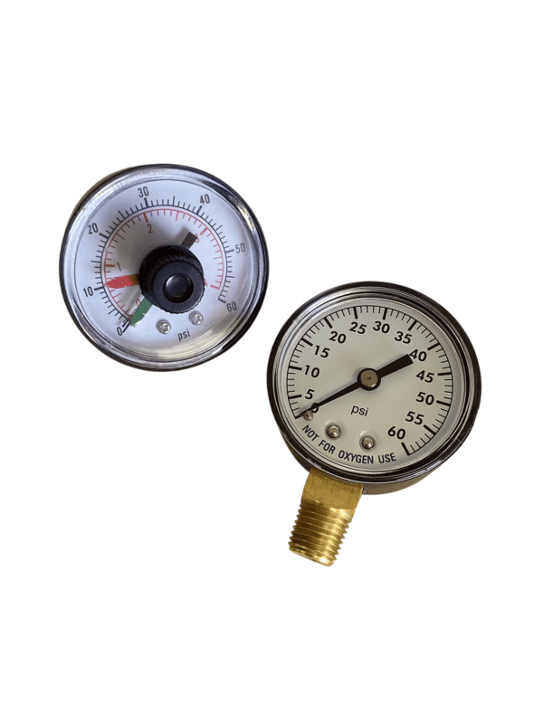 GAUGE PRESSURE 1/4 " 60 PSI TOP/SIDE MOUNT OREQ